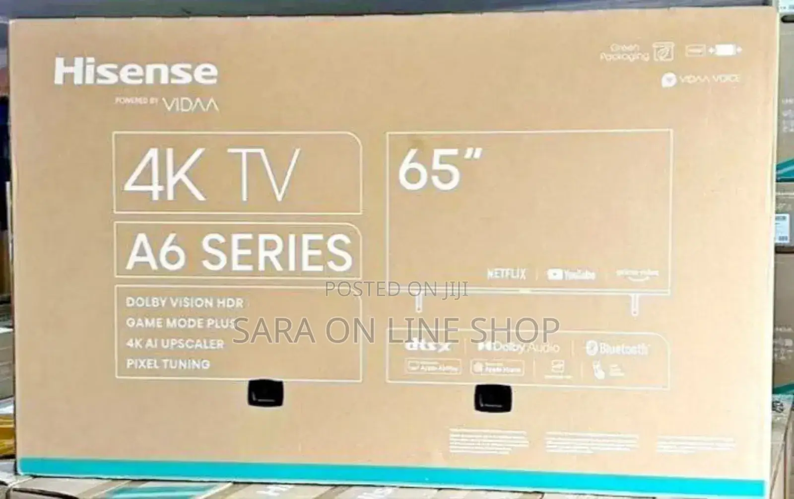 Hisense 65" A6 Series Smart UHD TV – Android 14