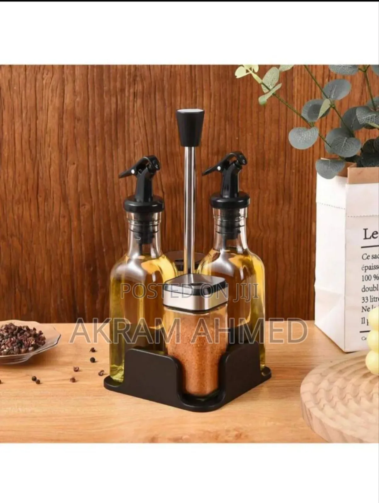 Vinegar and Olive Oil Bottle