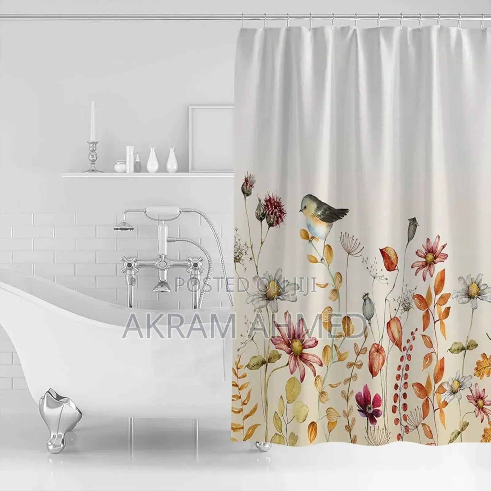 100% Polyester Shower Curtain