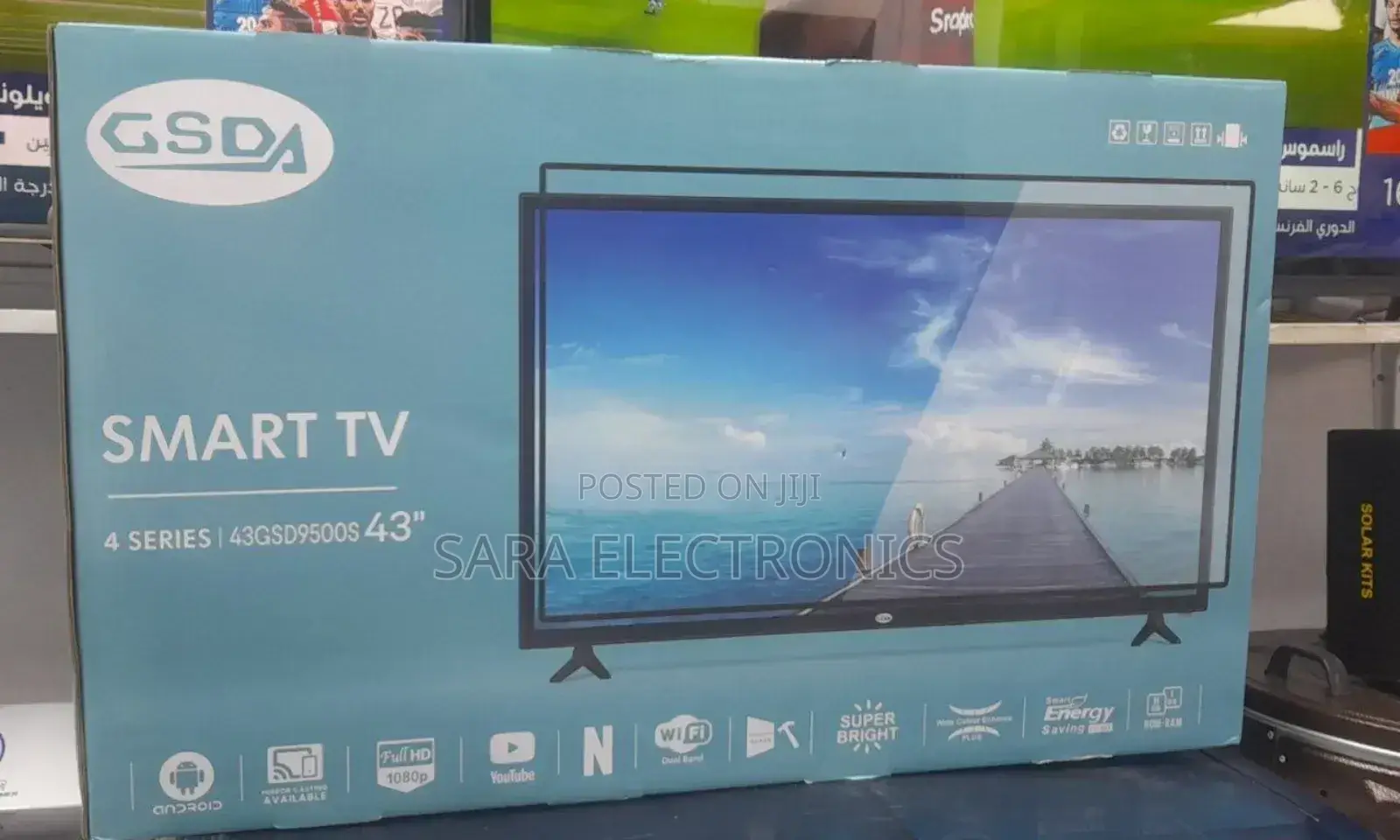➤Gsda 43" Smart Tv – Full Hd, Wifi, Youtube Netflix