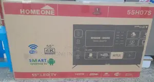 HOME ONE 55" Smart Android TV – Ultra HD, Wifi, Youtube