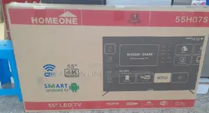 HOME ONE 55" Smart Android TV – Ultra HD, Wifi, Youtube