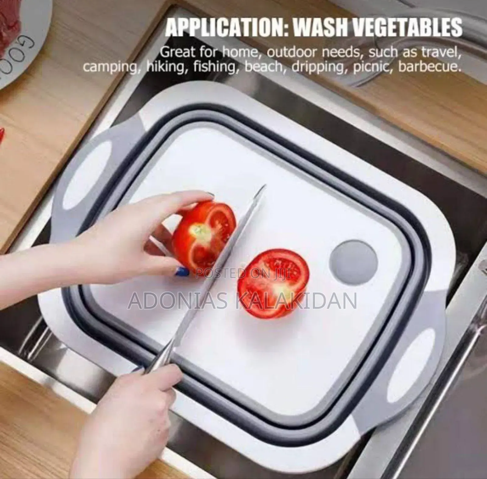 Foldable Multi-Function Chopping Board/Washing Bowl