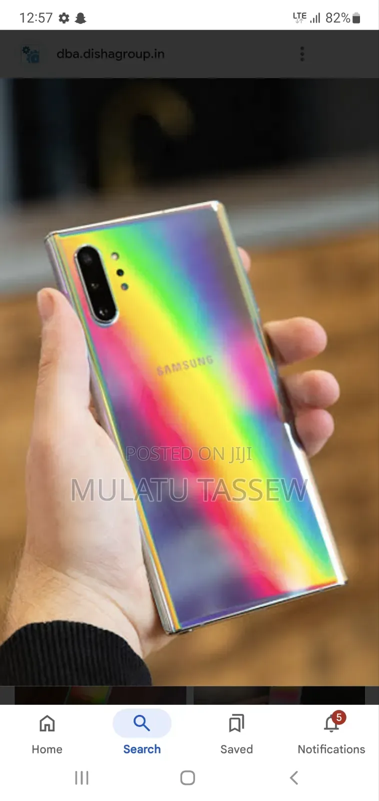 Samsung Galaxy Note 10 Plus 5G 256 GB Silver