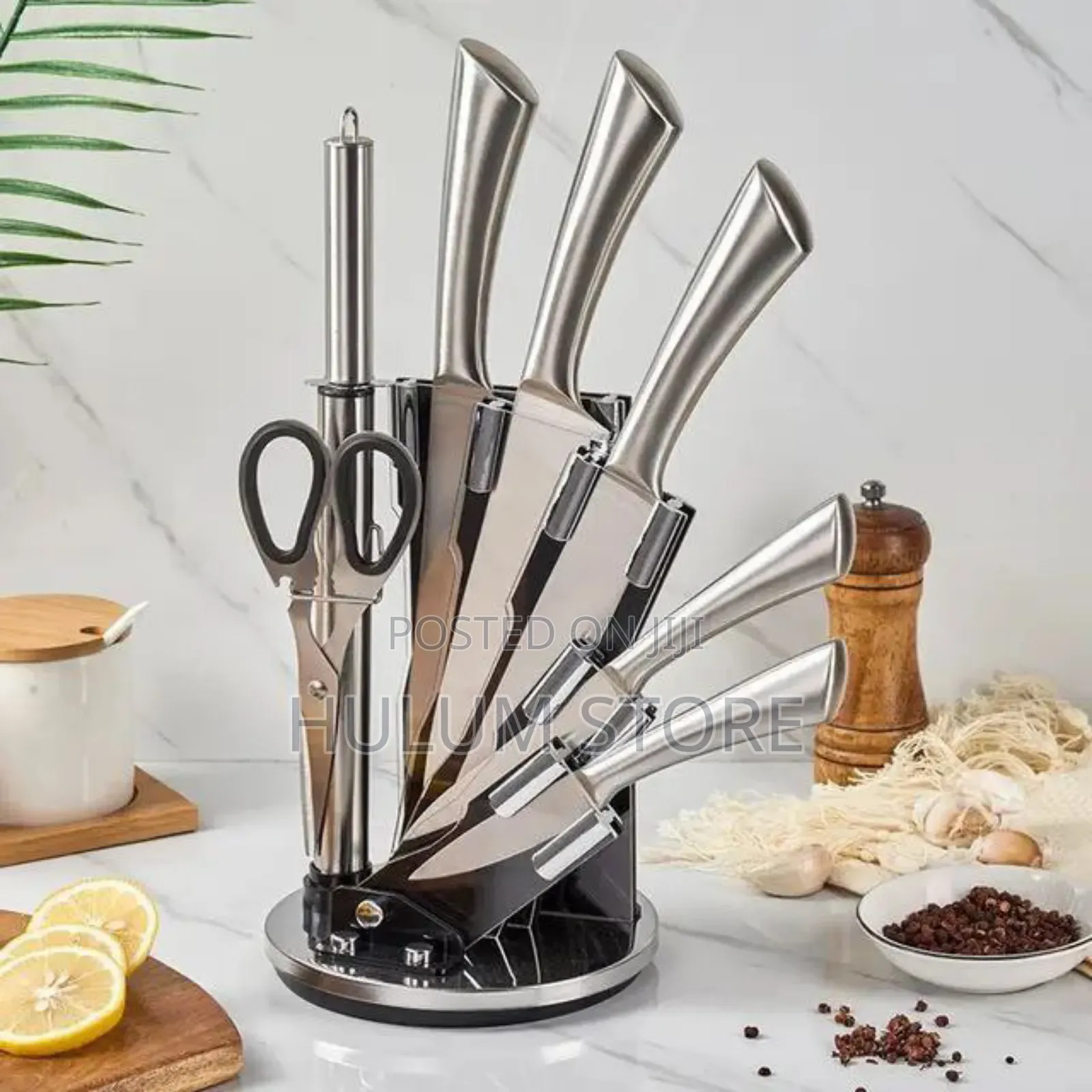 Kichen Knife Set 8pcs የቢላ Set