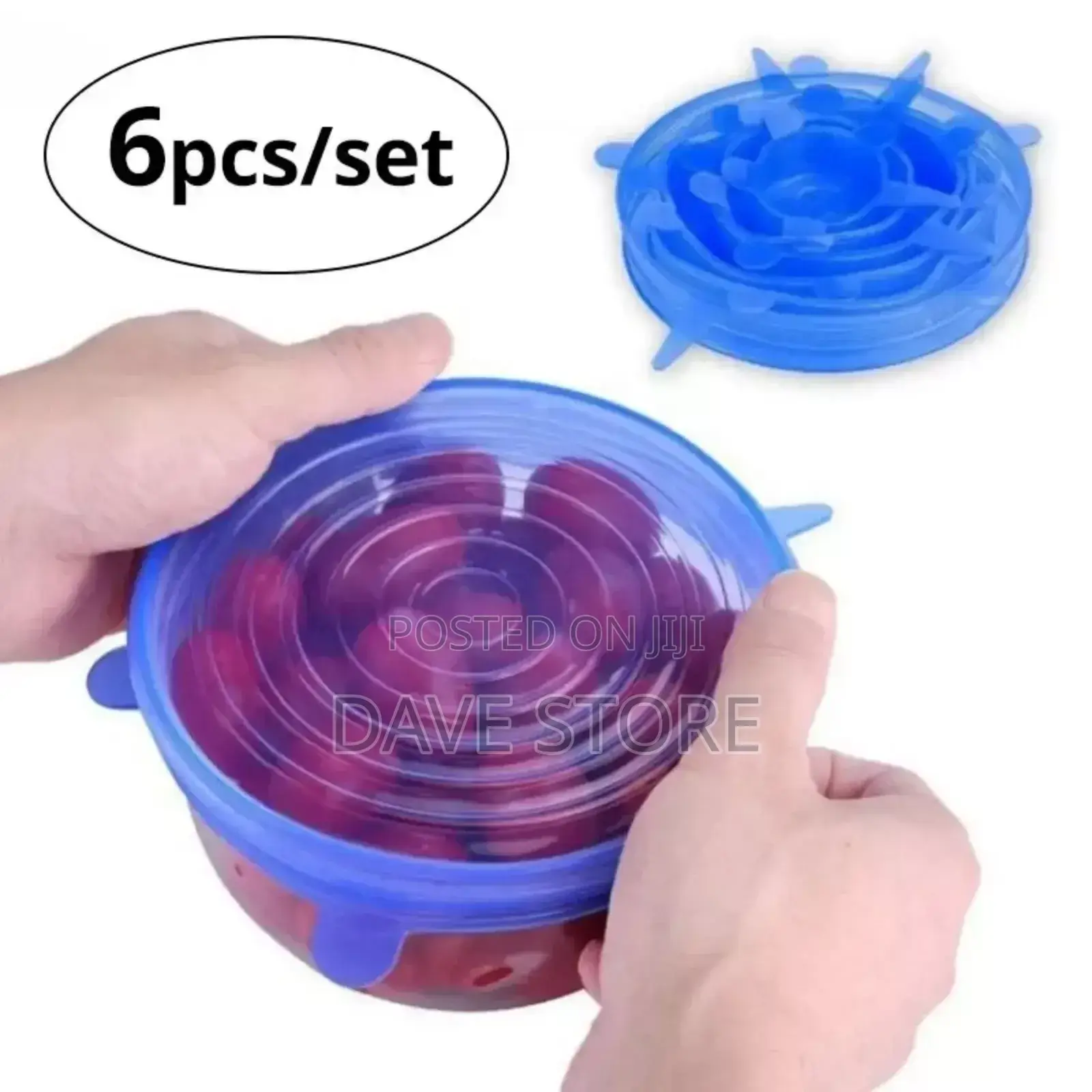 Super Stretch Silicon Lids ( 6 Pack )