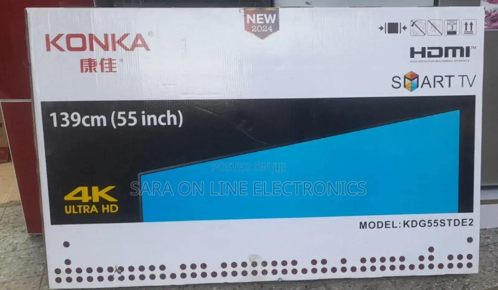 KONKA 55" Smart Ultra HD TV – Model KDG55STDE2