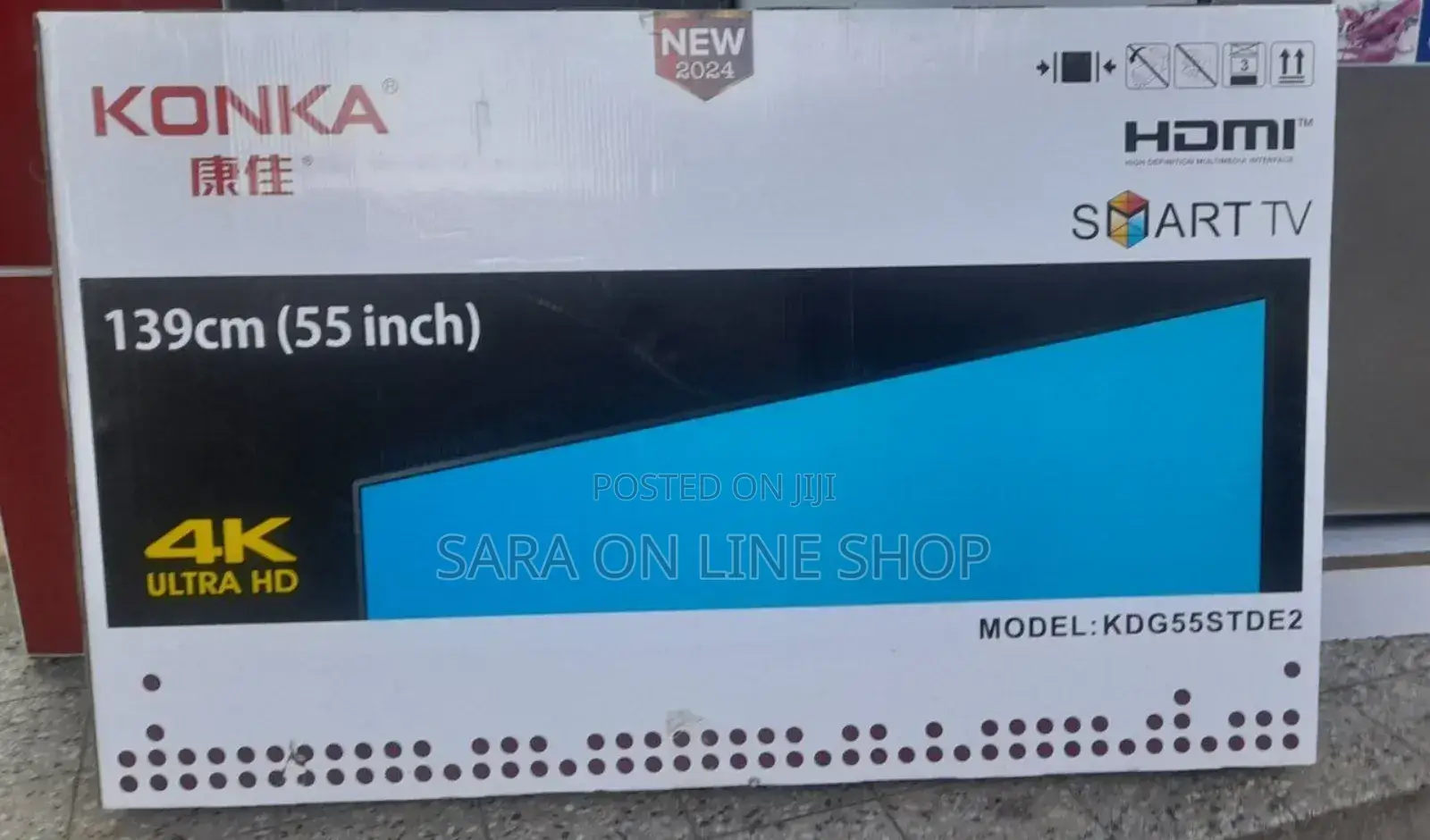 KONKA 55" Smart Ultra HD TV – Model KDG55STDE2