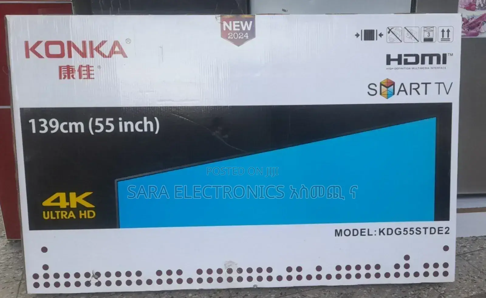 ➨Konka 55" Smart Ultra Hd Tv Smart Android ➭ Free Delivery 10_years