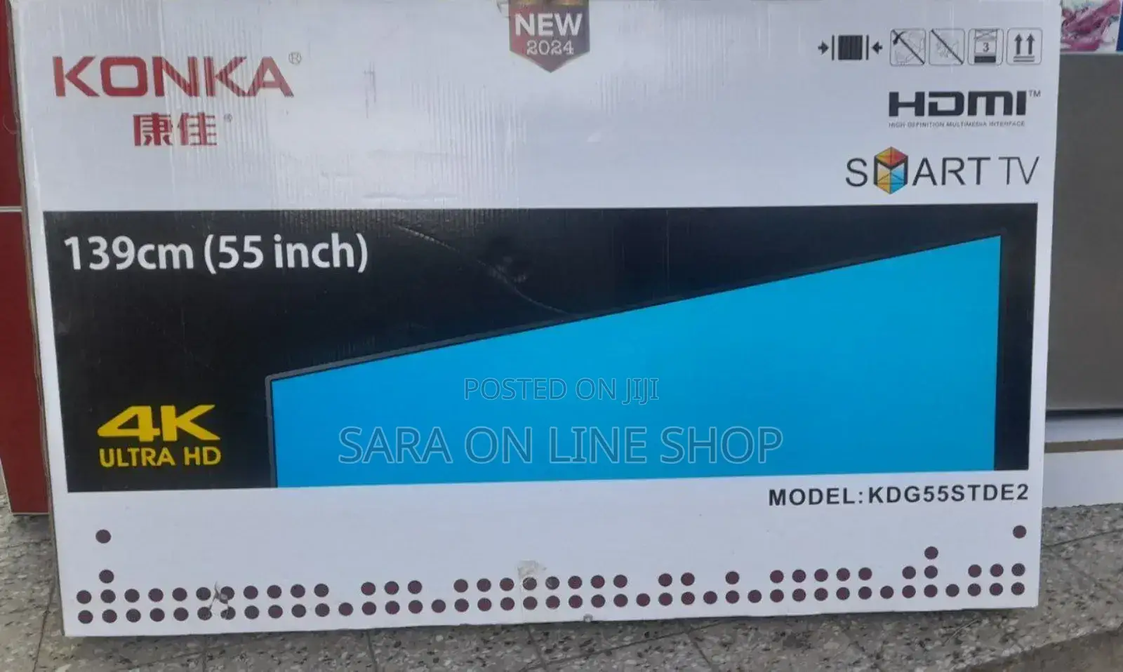 KONKA 55" Smart Ultra HD TV – Model KDG55STDE2