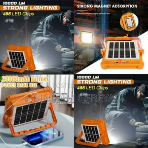 Photo - Original ከፍተኛ የባትሪ አቅም በፀሃይ ብርሃን በ ቻርጅ የሚሰራ Solar Light