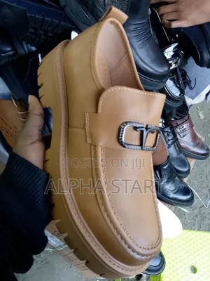 Original Brown Lather Shoes for Mans