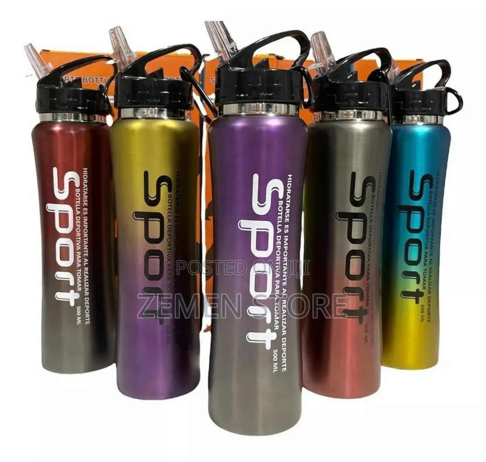 600ml Leak-Proof Sports Bottle – Durable Portable