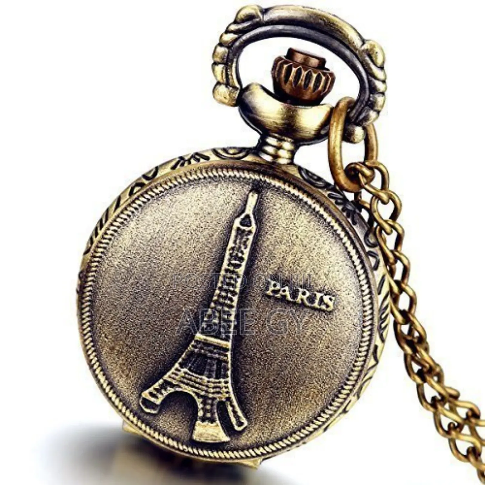 Vintage Fashion Bronze Old School Quartz Watches With Chain