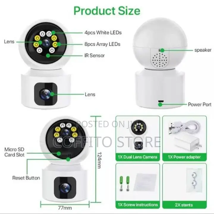 1080P HD IP CCTV PTZ Camera Wifi Network Camera