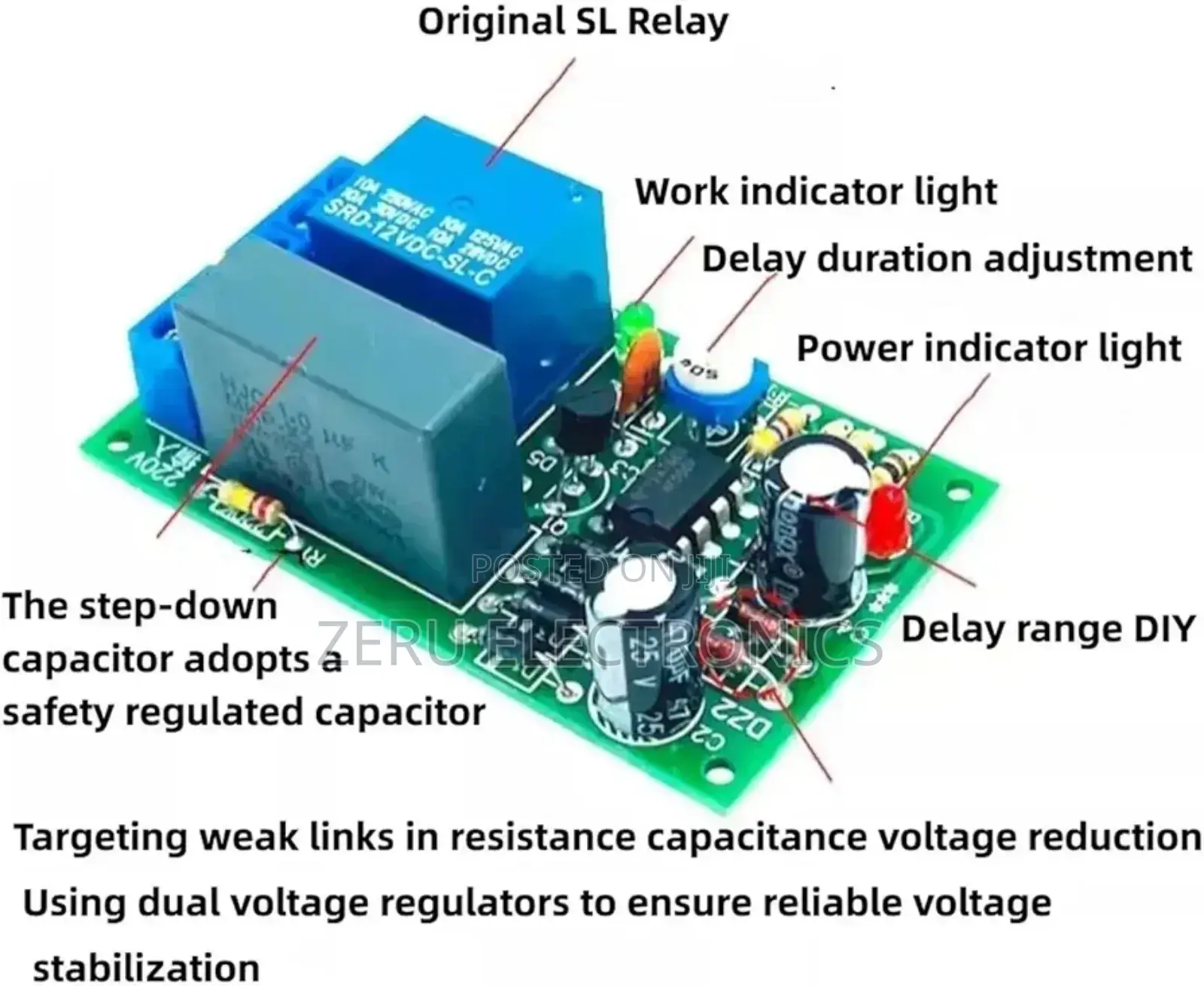 Power on Delay Relay Module