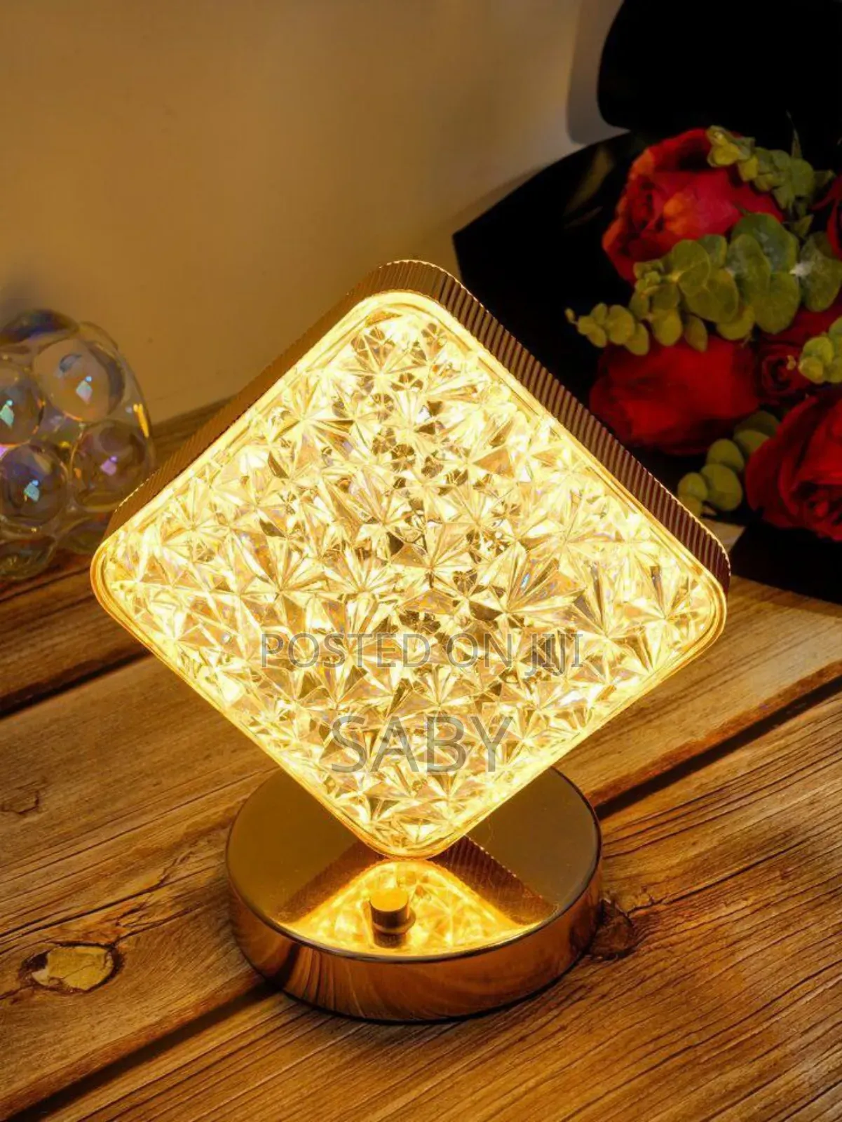 Star Moon LED Crystal Table Lamp