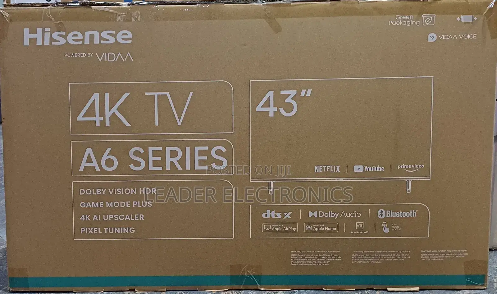 Hisense 43" Class A6 Series Led Uhd Smart Google Tv