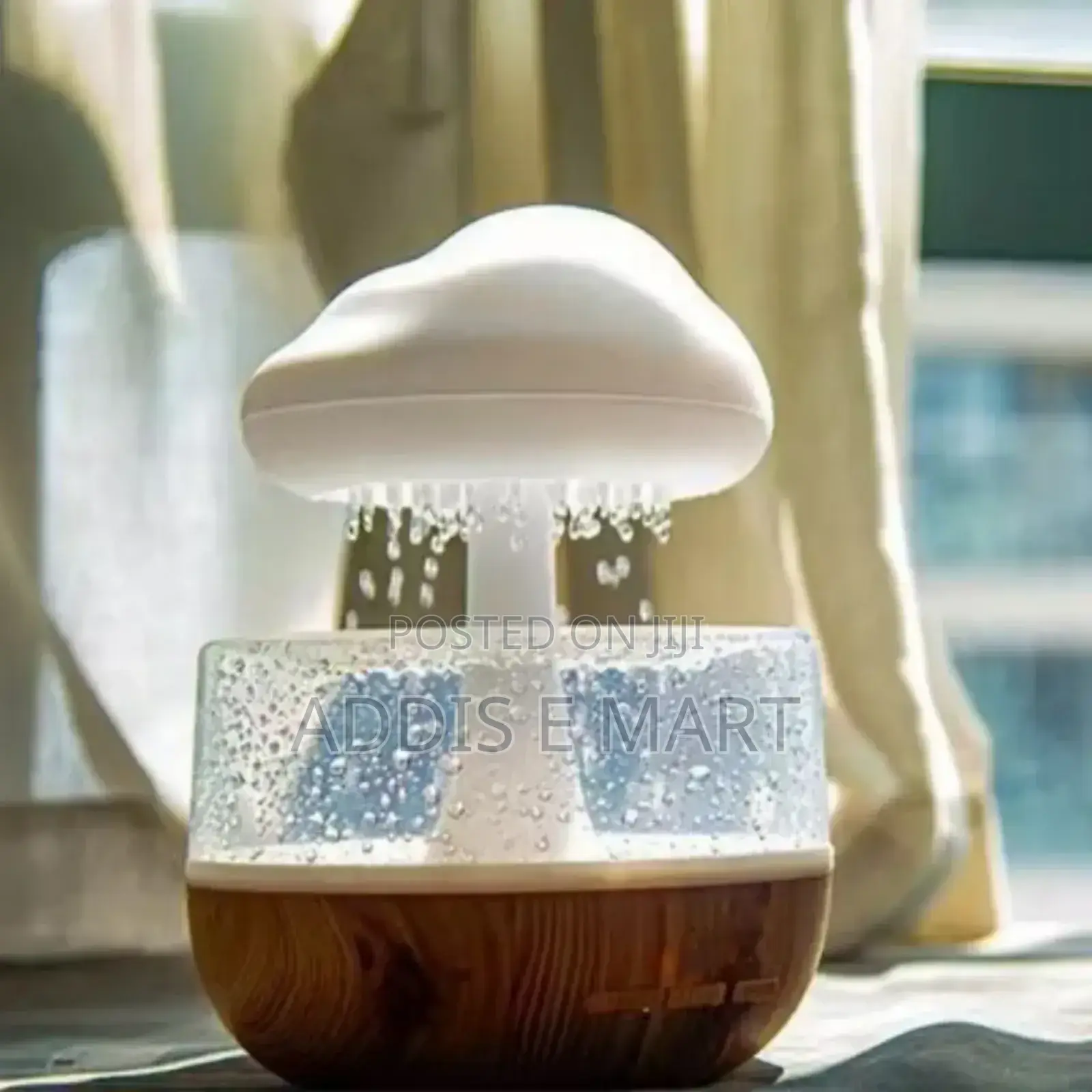 7 አይነት ቀለም ያለው Cloud Rain Humidifier