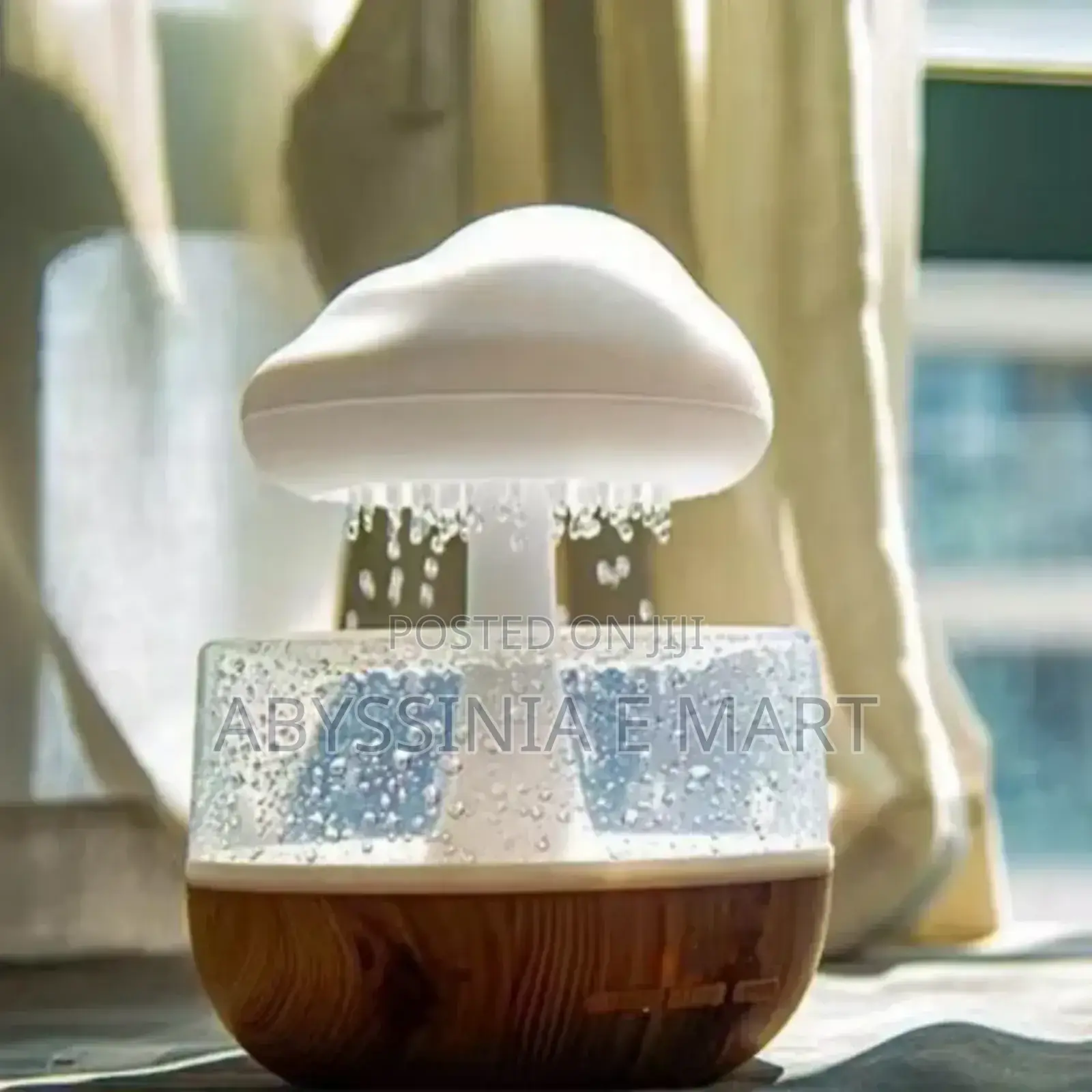 7 አይነት ቀለም ያለው Cloud Rain Humidifier