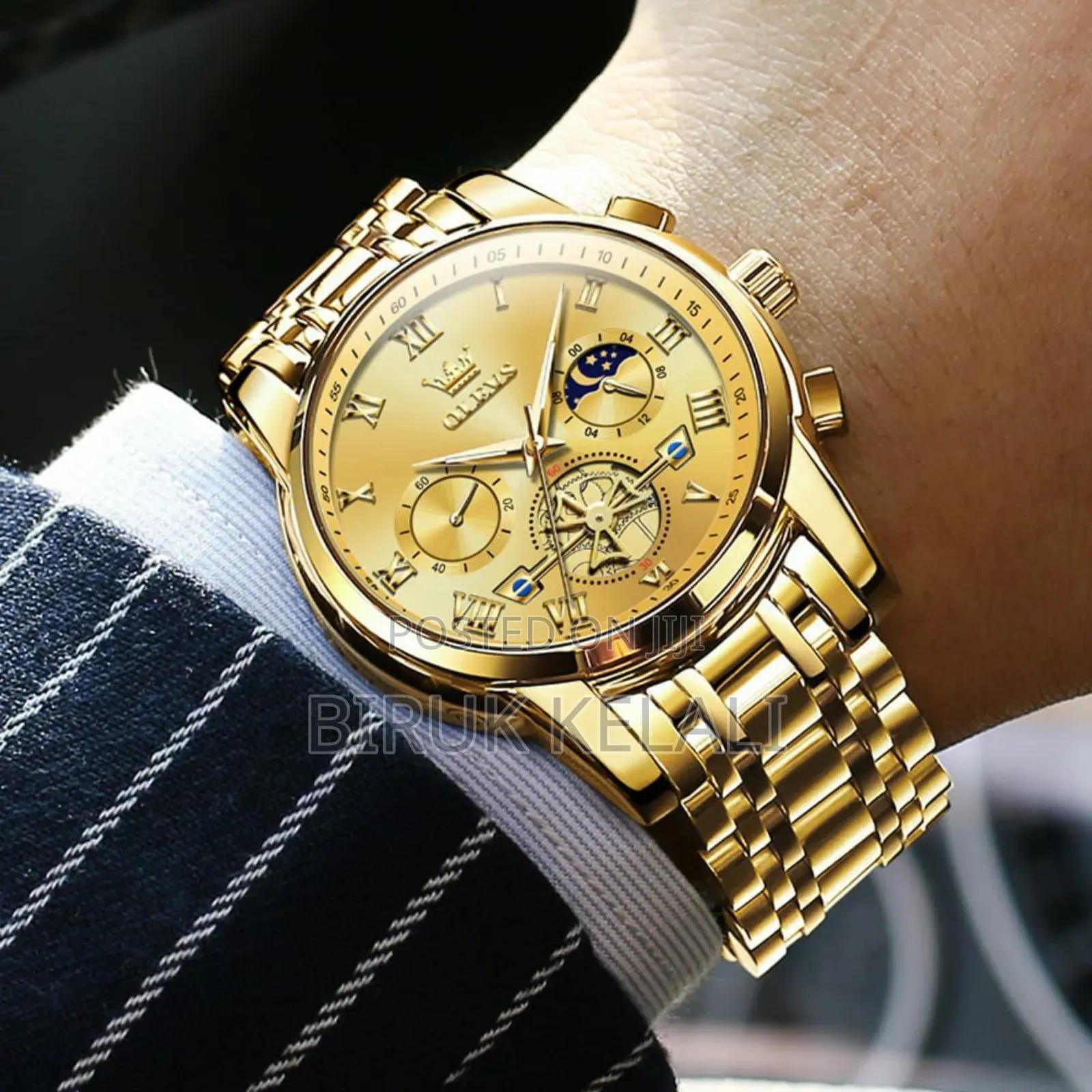 Olevs Luxury Unique Watch for Men's