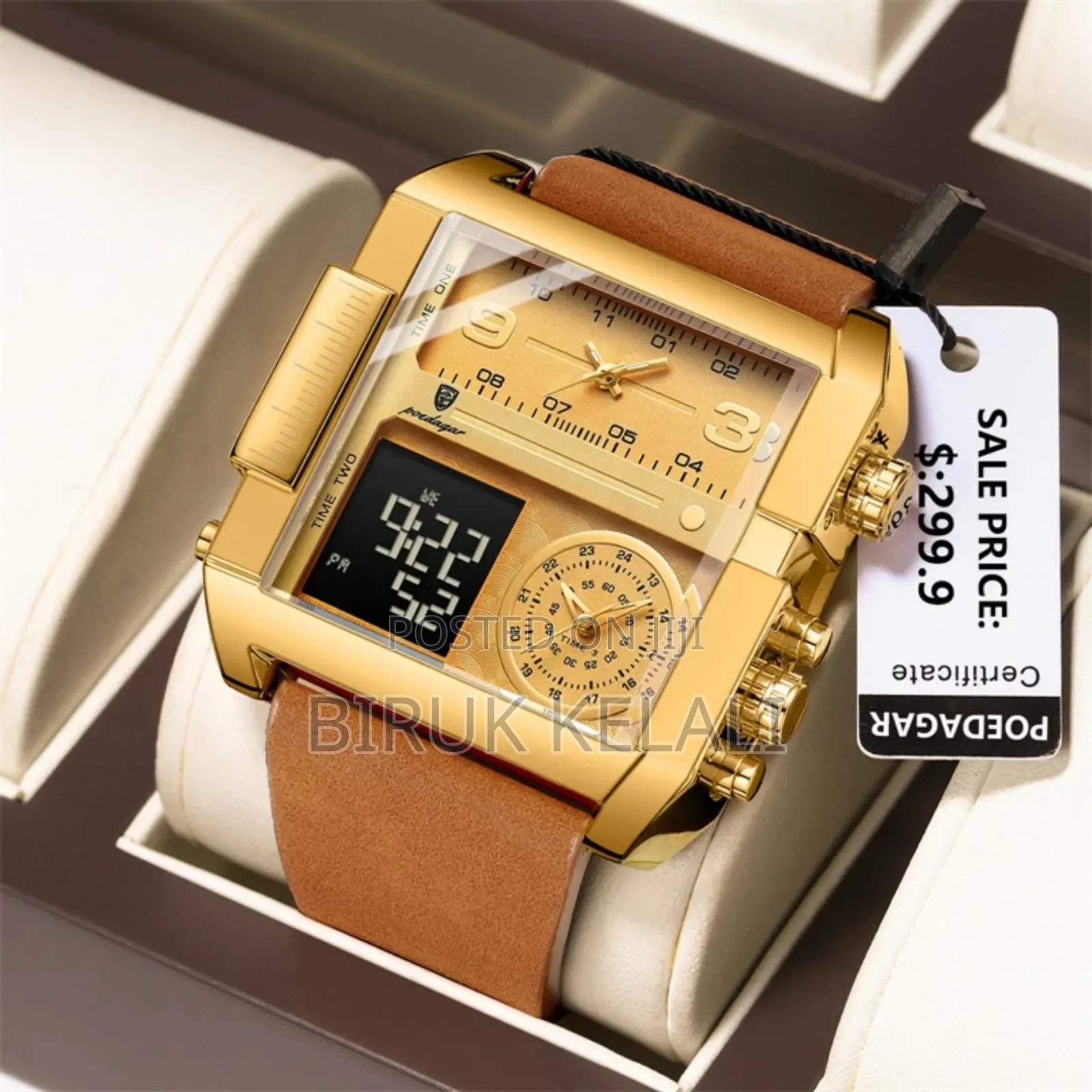 Poedagar Elegance Square Unique Watch