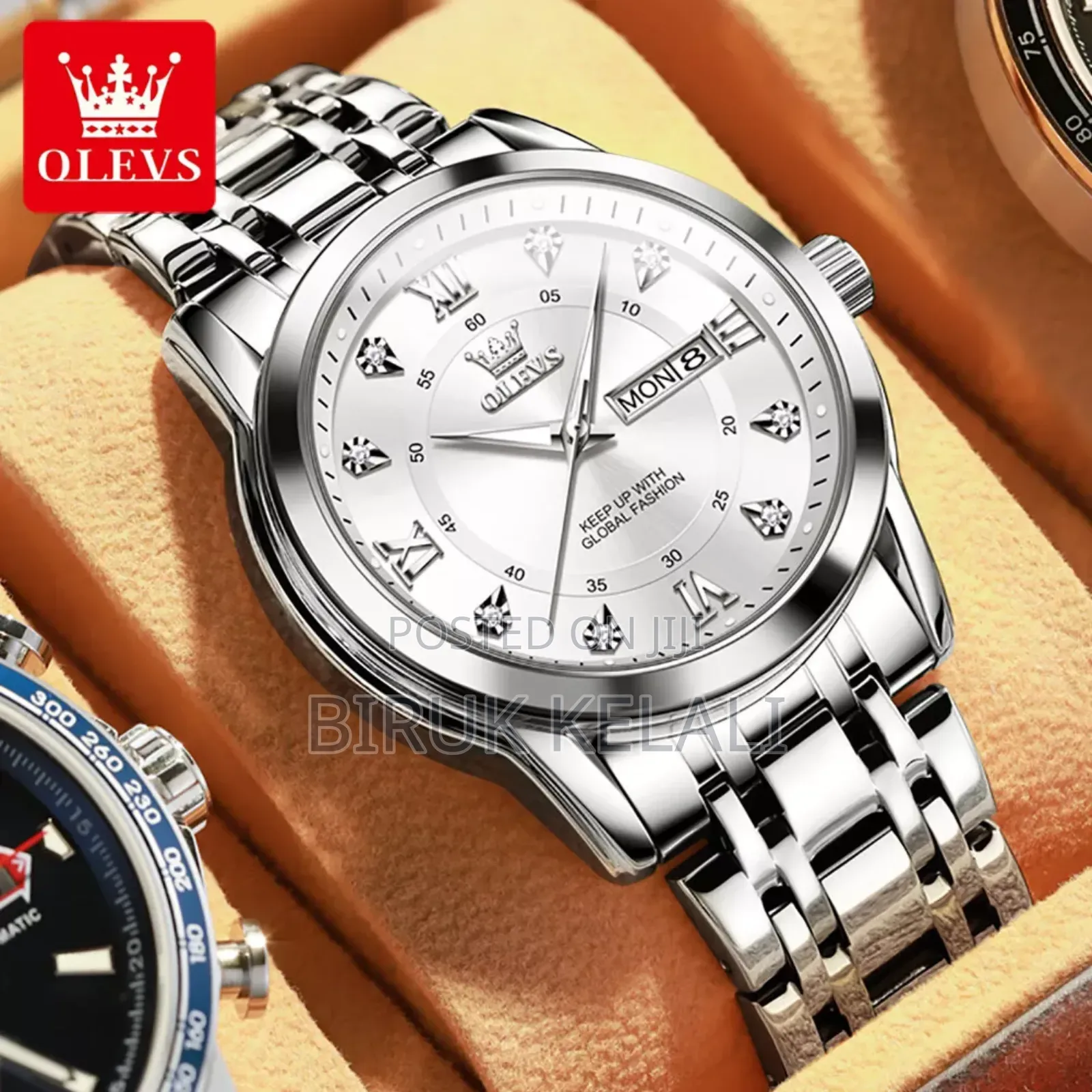 Olevs Full Silver Watch