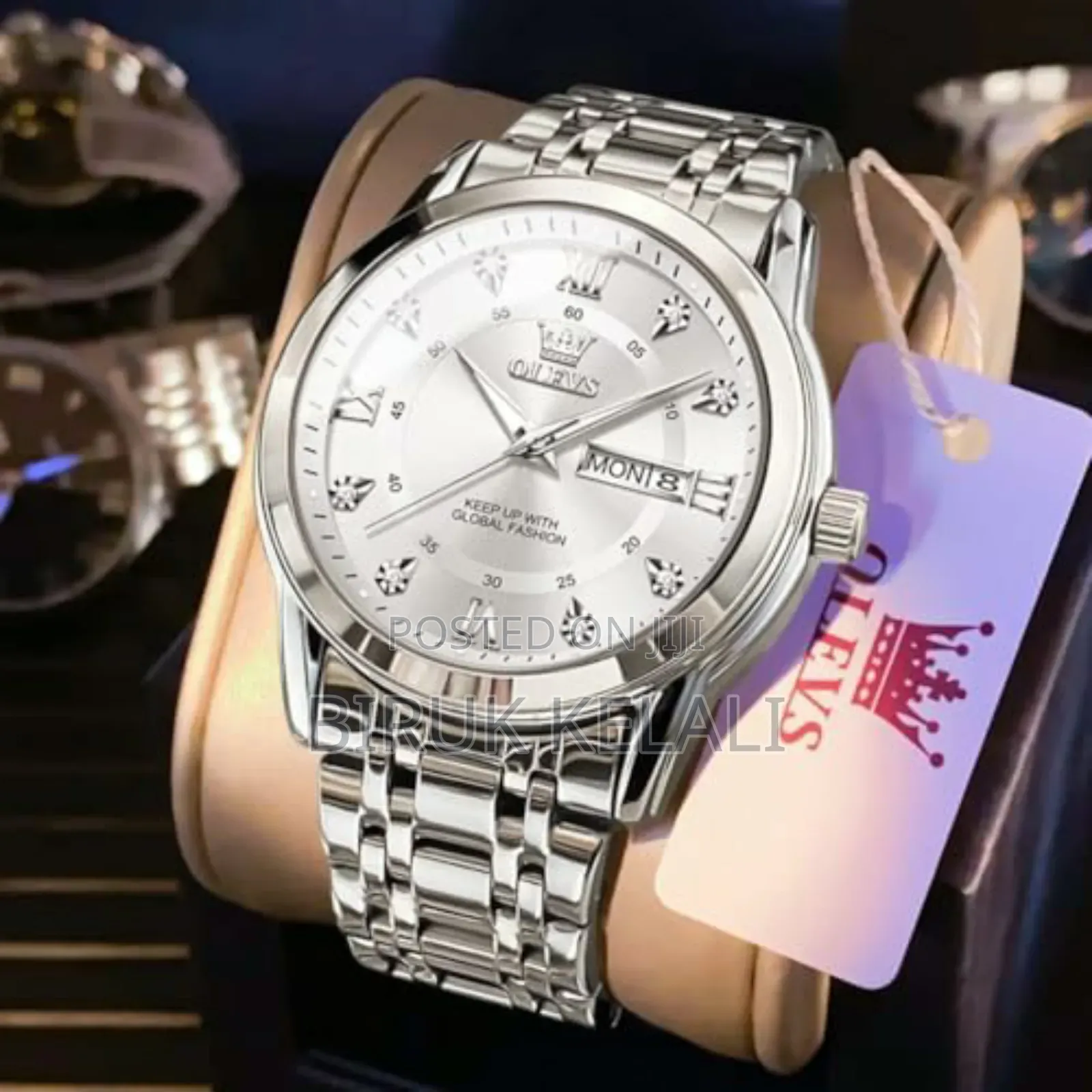 Olevs Full Silver Watch