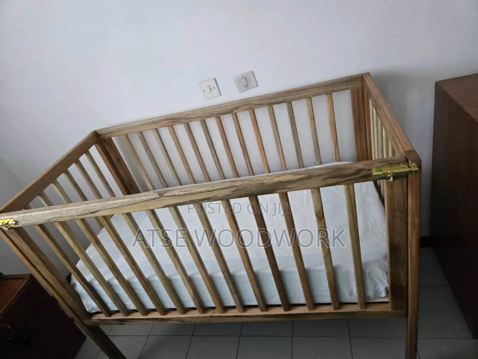 BABY CRIB. Length 125cm, Width 65cm, Height 100cm