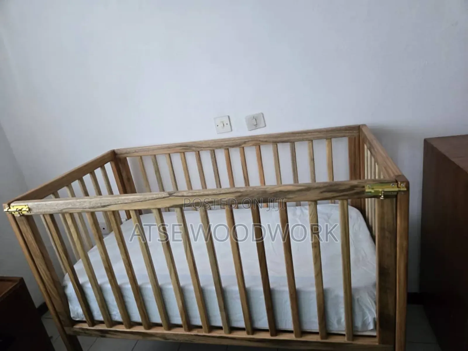 BABY CRIB. Length 125cm, Width 65cm, Height 100cm