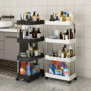 4-layer Movable Kitchen Storage Rack/Shelf