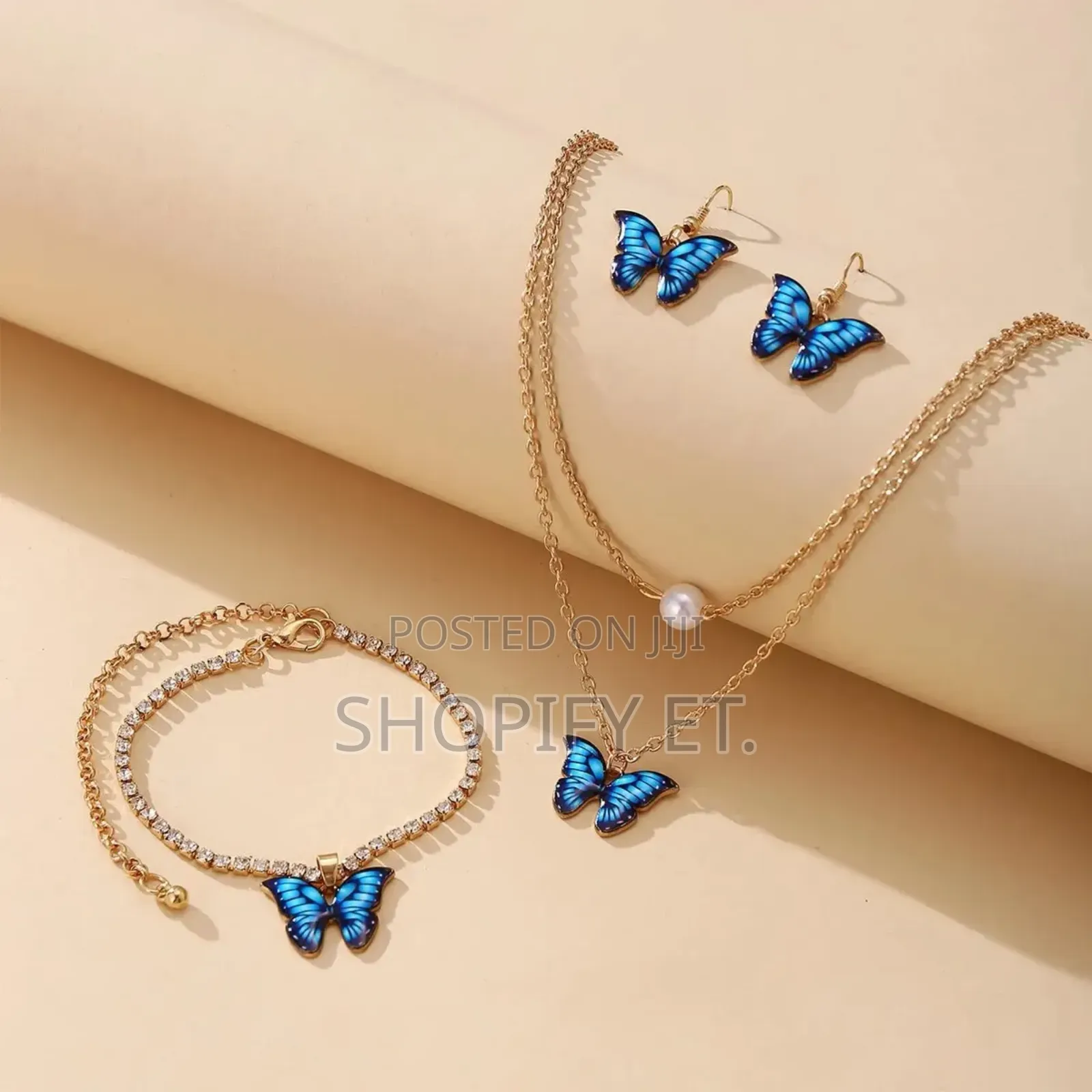  3pcs Butterfly Necklace