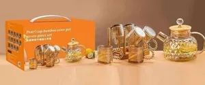 የሚያምሩ የሻይ ማቅረቢያ 7set Tea Pot Complet