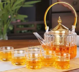 የሚያምሩ የሻይ ማቅረቢያ 7set Tea Pot Complet