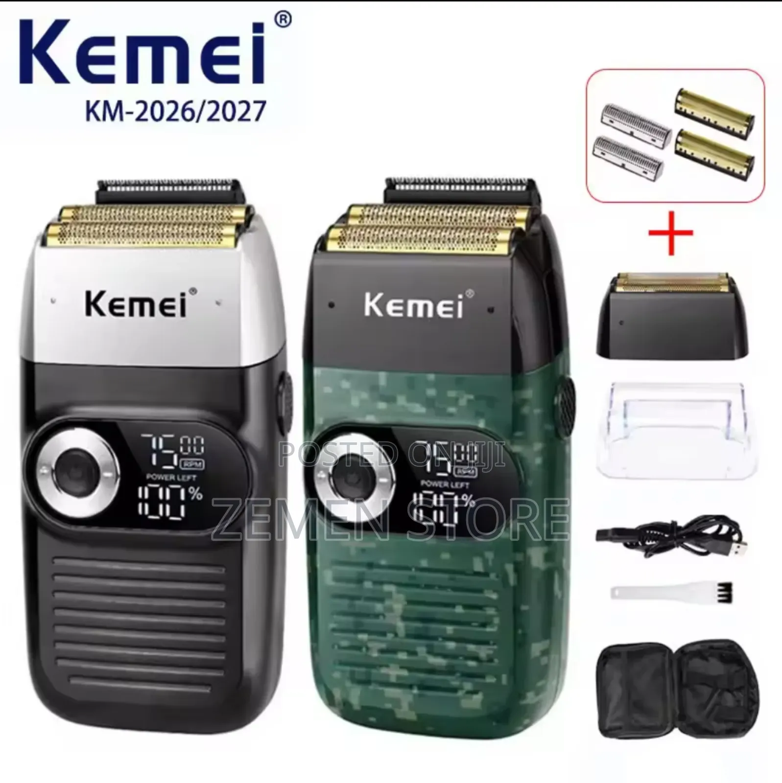 2-in-1 Kemei KM-2026 Electric Shaver Trimmer