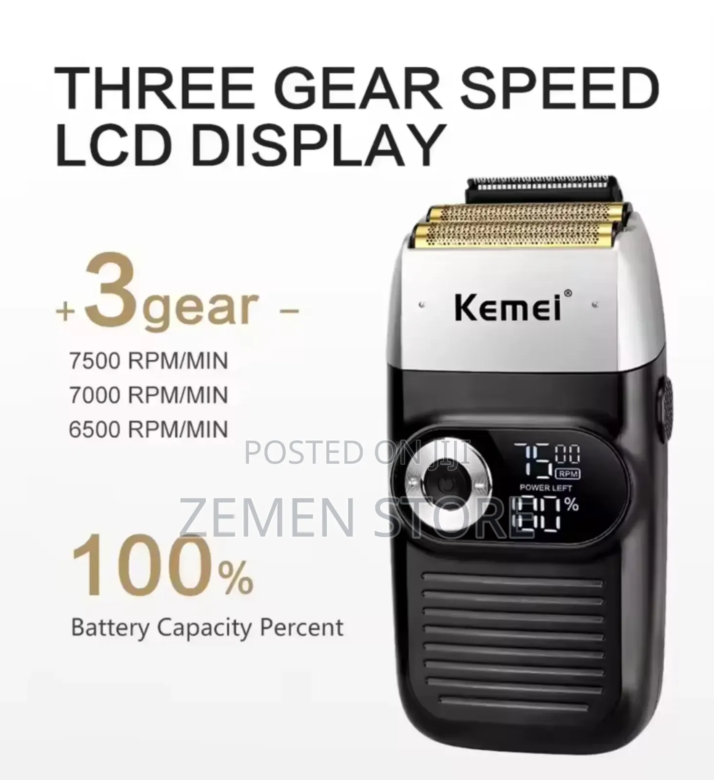2-in-1 Kemei KM-2026 Electric Shaver Trimmer