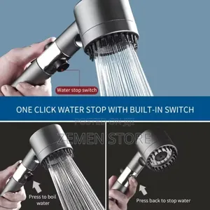 360° High-Pressure Shower Head – Powerful Water-Saving