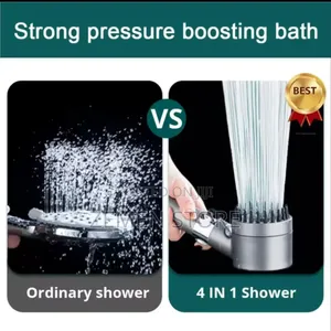 360° High-Pressure Shower Head – Powerful Water-Saving