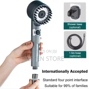 360° High-Pressure Shower Head – Powerful Water-Saving