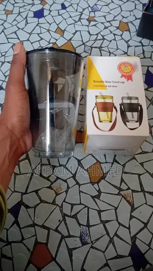 Reusable Glass Travel Cup