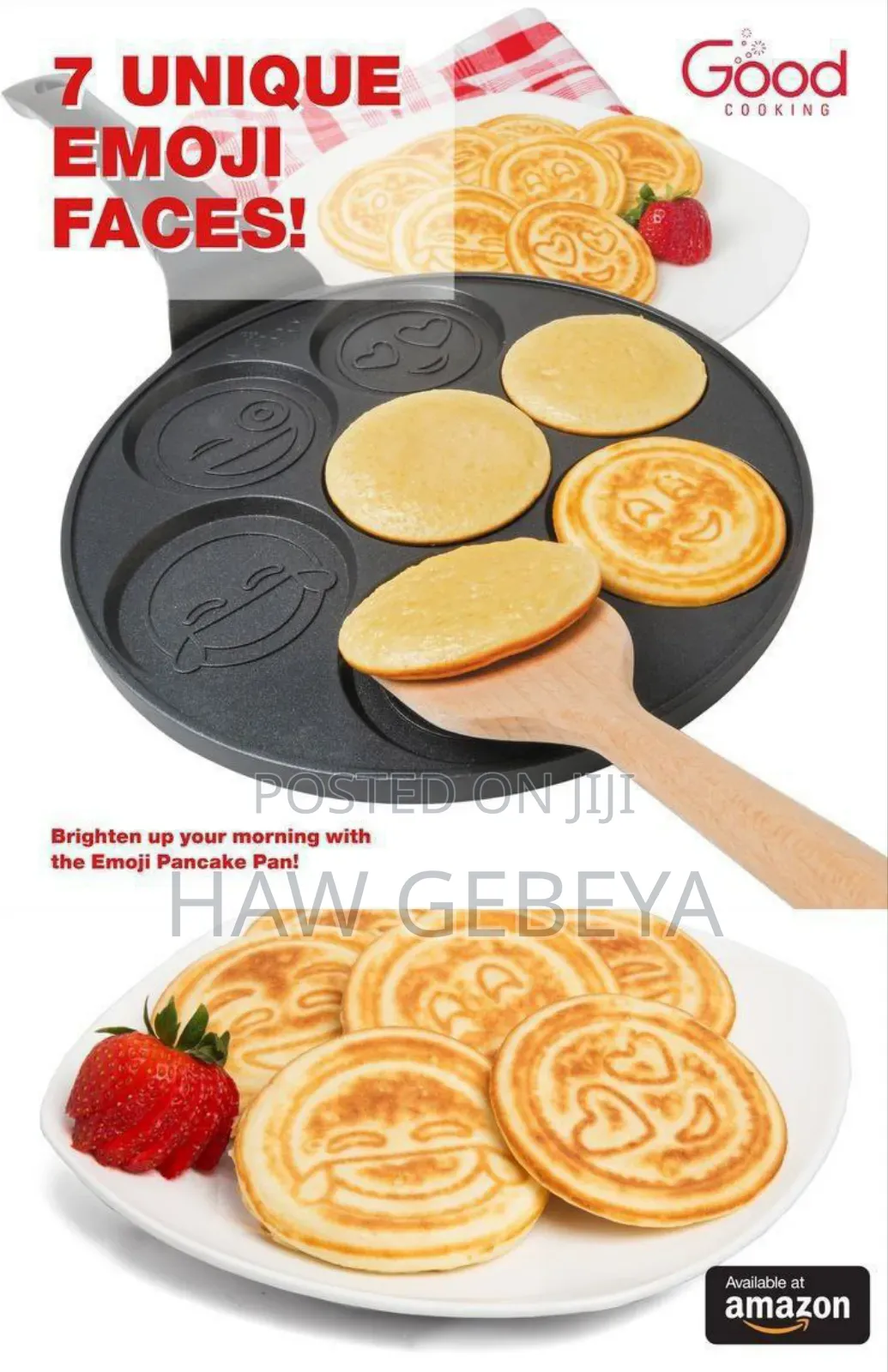 Momcoc Smiley Face Non Stick Pancake Pan 