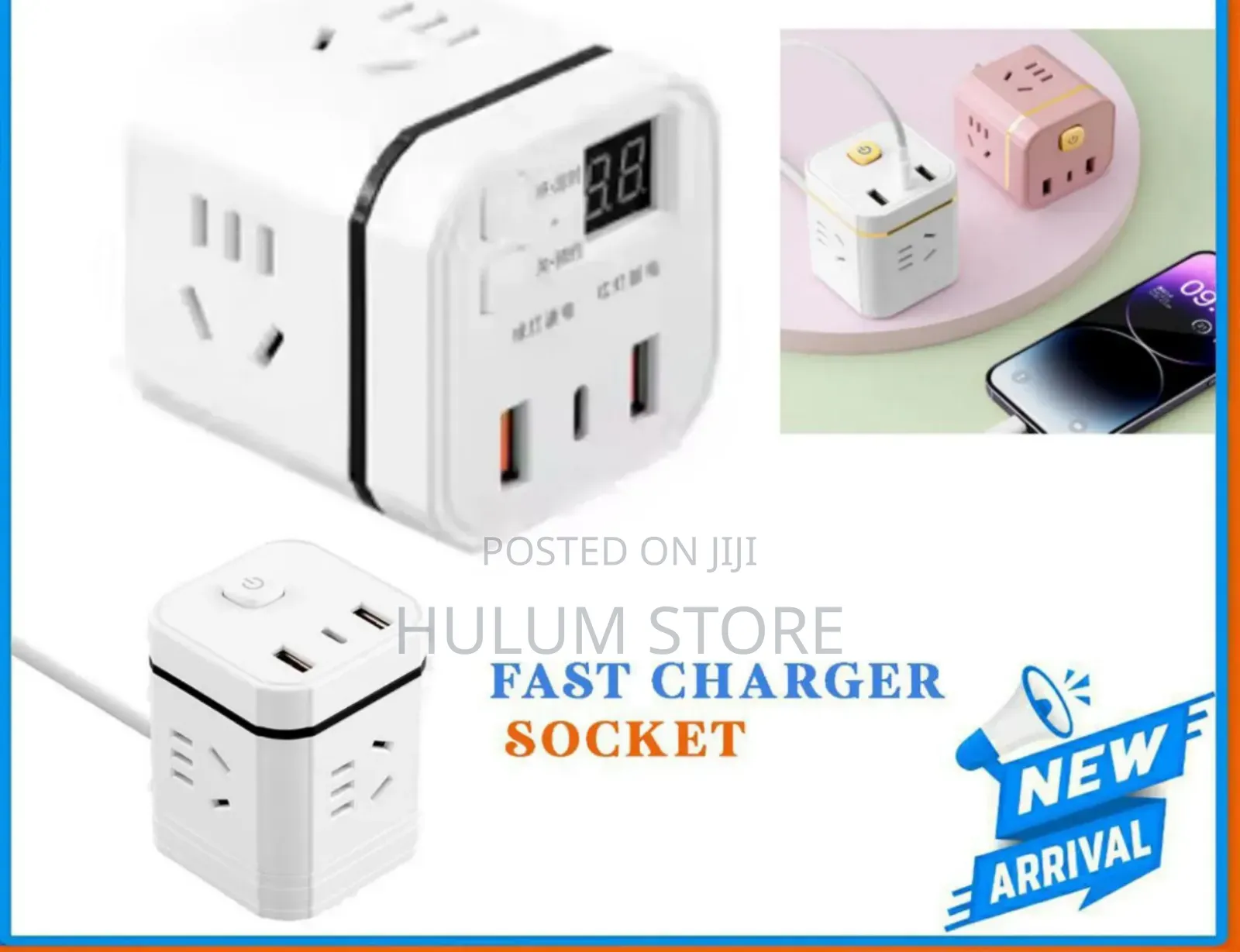 MULTIFUNCTIONAL RUBIC Cube Fast Chargeing Socket
