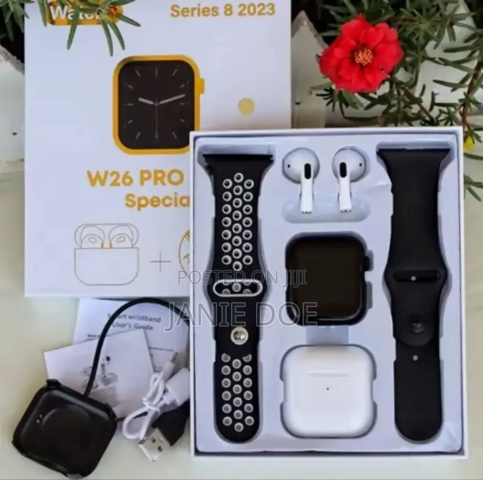 W26 Pro Max Smart Watch Combo