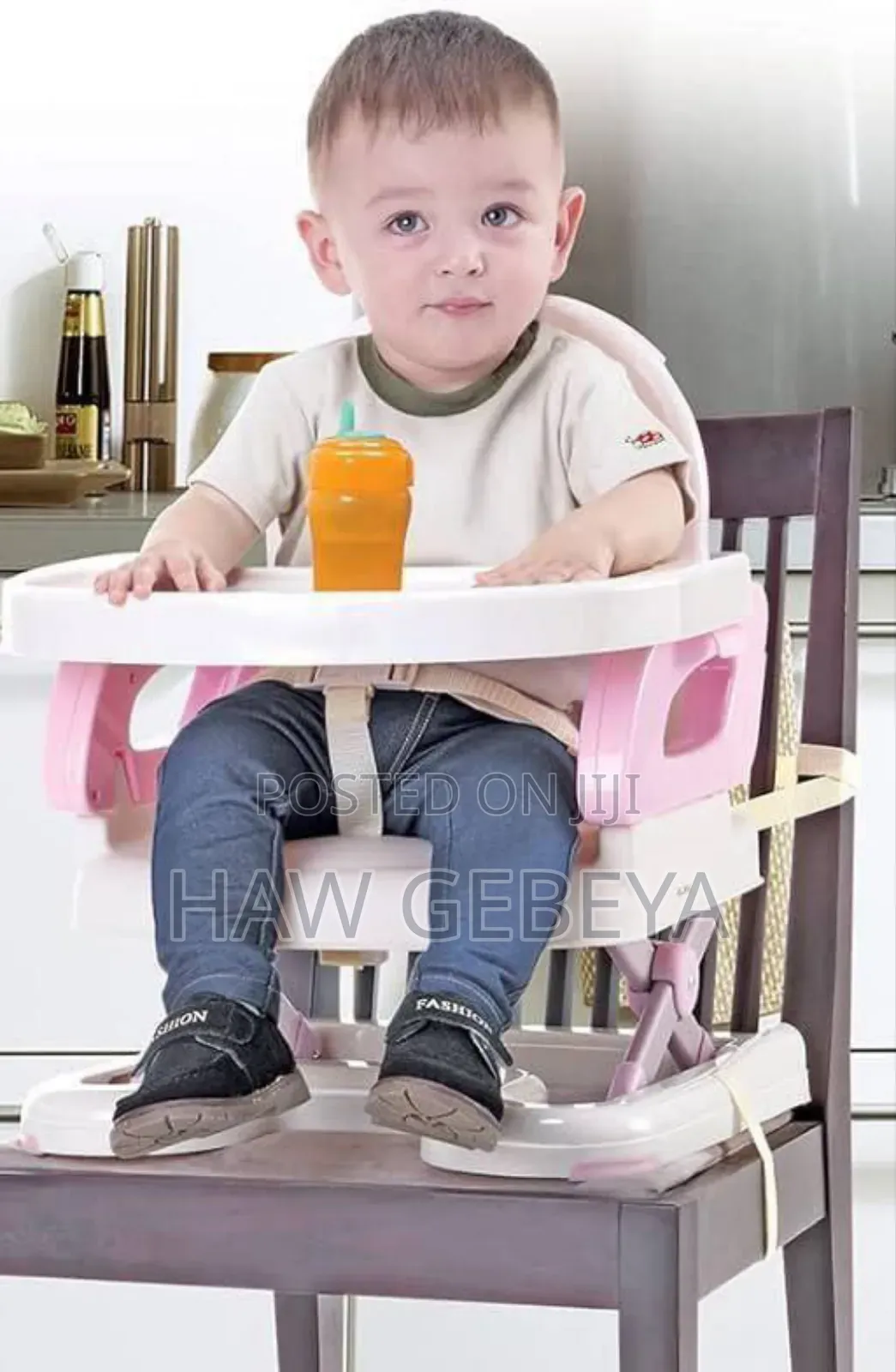 High Chair, Baby Child Seat for Children (ተለቅ በሚለዉ)