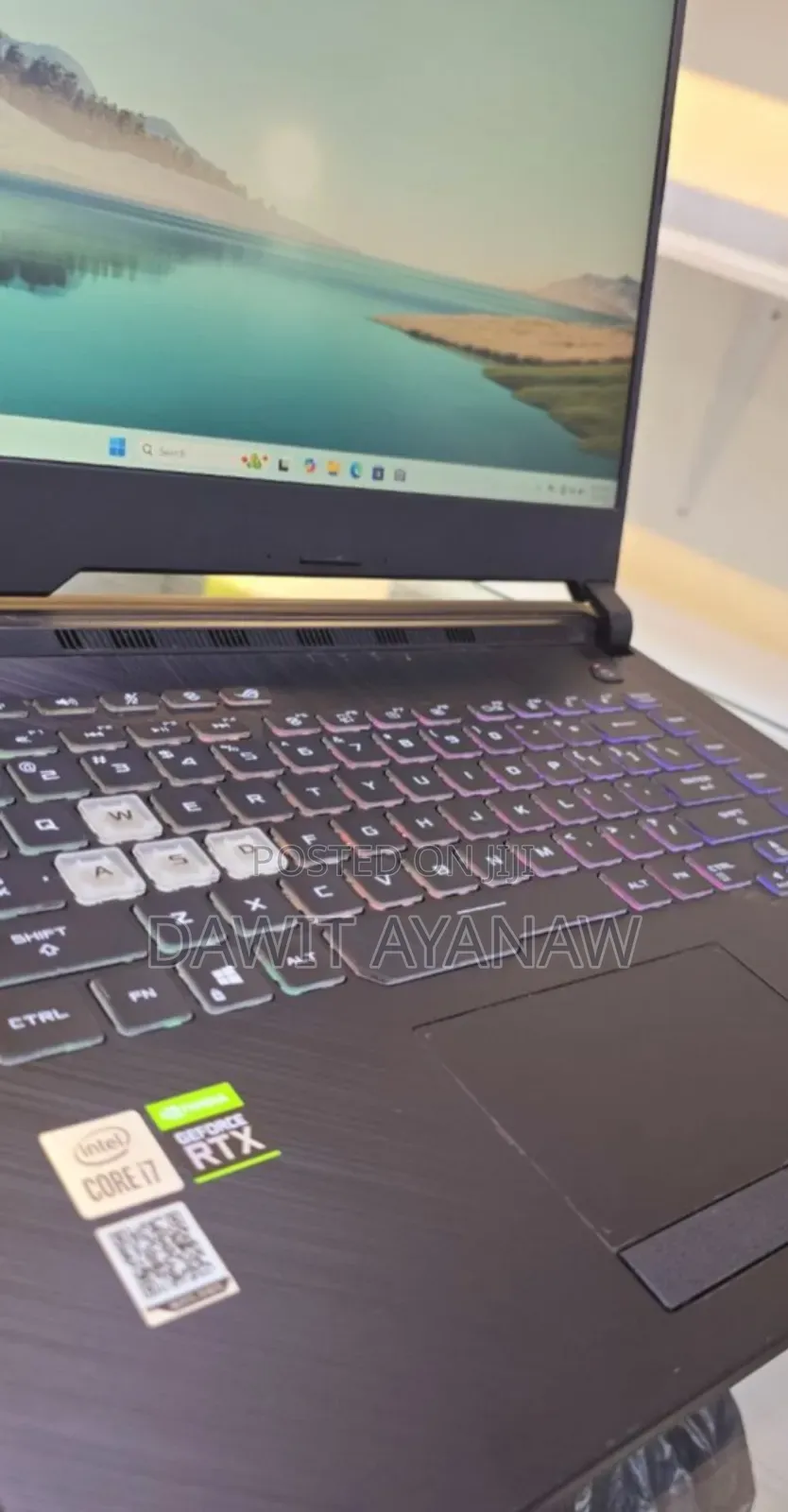 New Laptop Asus ROG Strix G15 16GB Intel Core I7 SSD 512GB