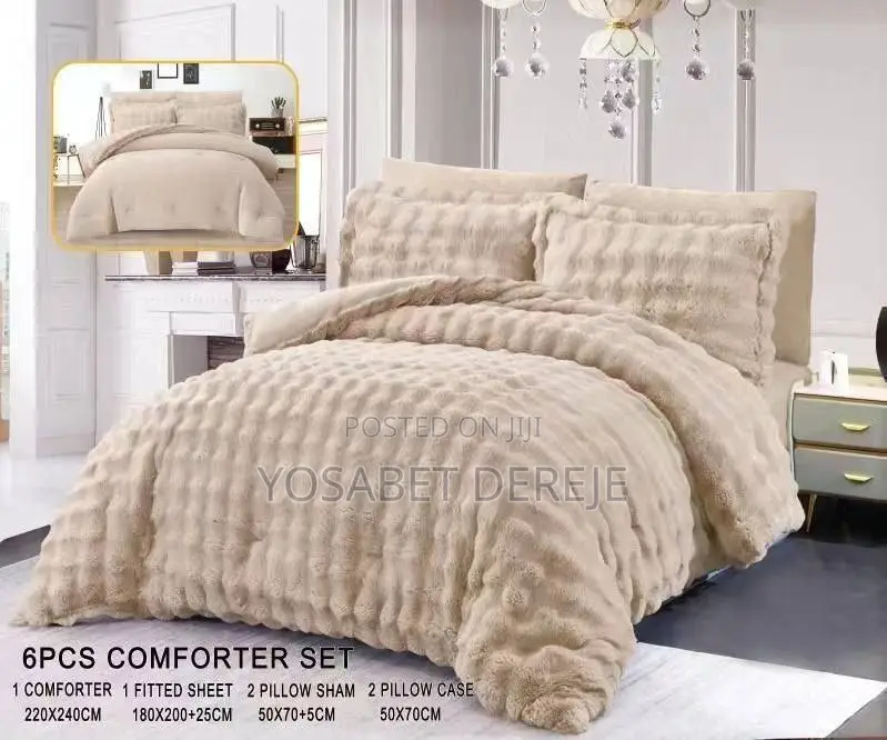 ጥራት ያላቸው የኮተን ኮምፈርት ይዘንላቹ መጥተናል Quality 6 PCS Comforter