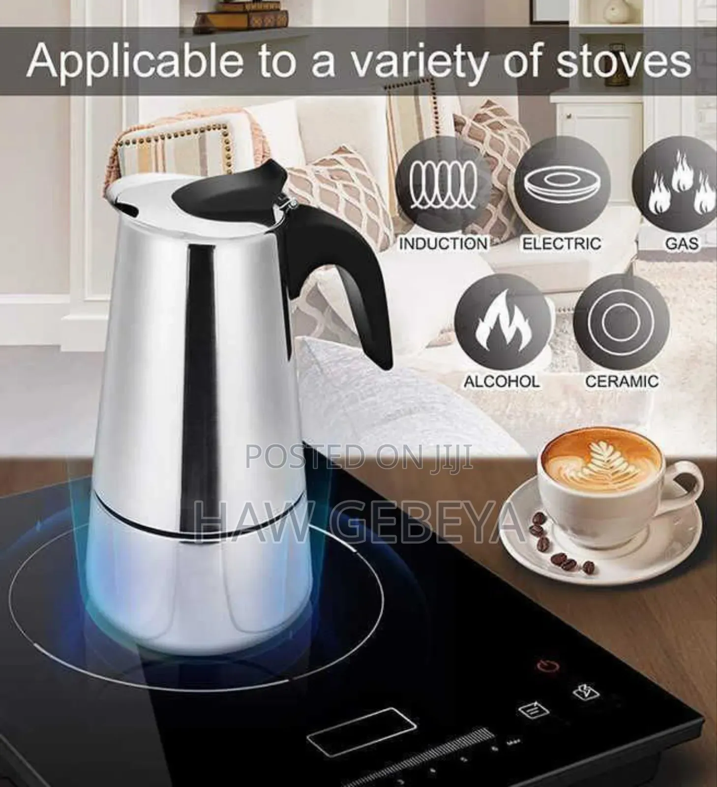  Stainless Steel Espresso Maker