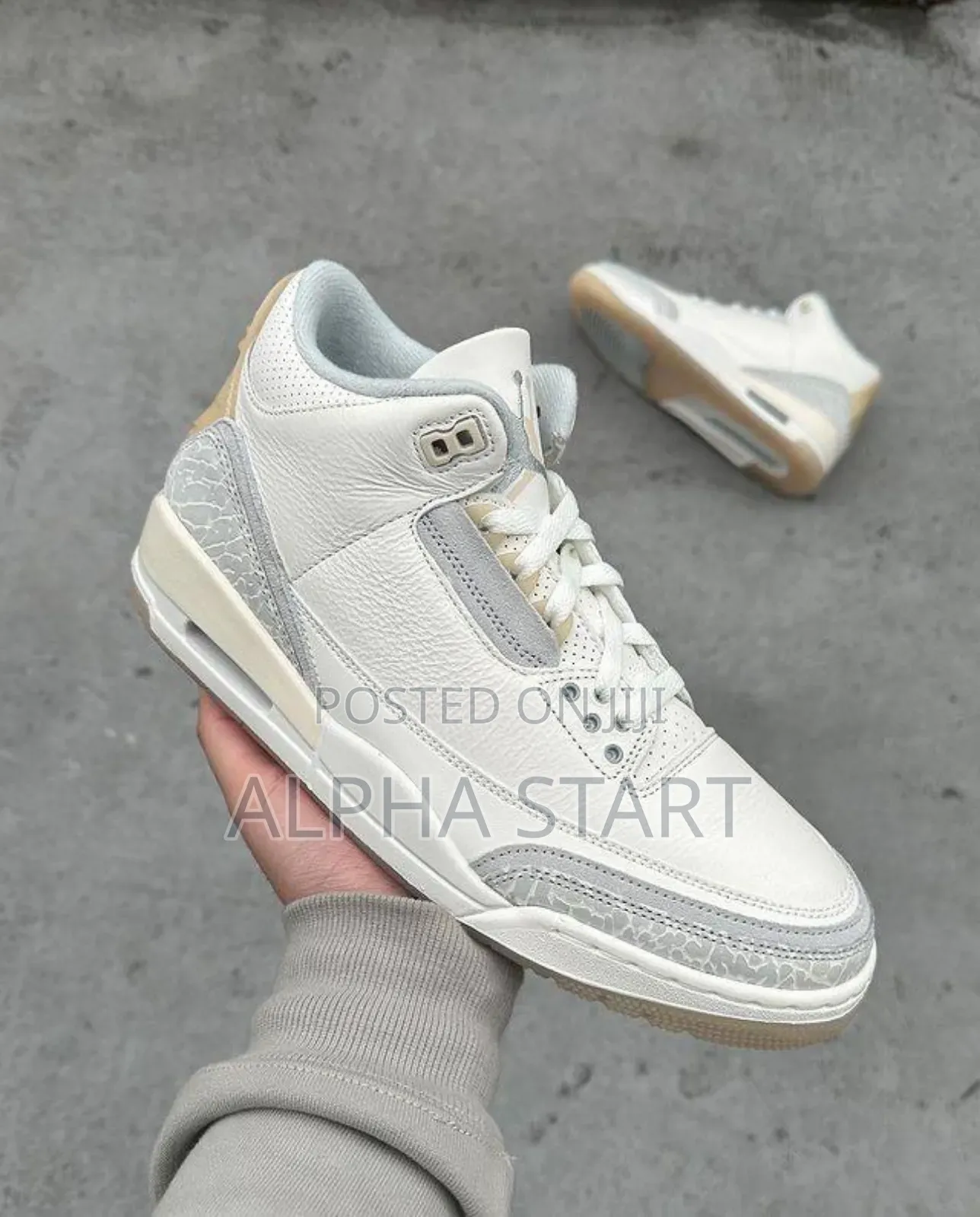 Air Jordan 3 Retro Craft "Ivory" 
** Master Quality Shoes