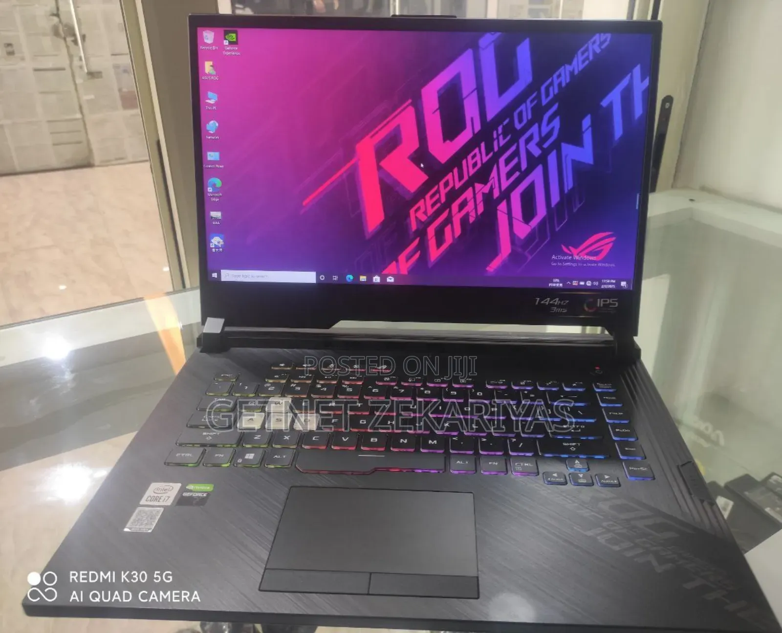 New Laptop Asus ROG Strix G15 16GB Intel Core I7 SSD 512GB