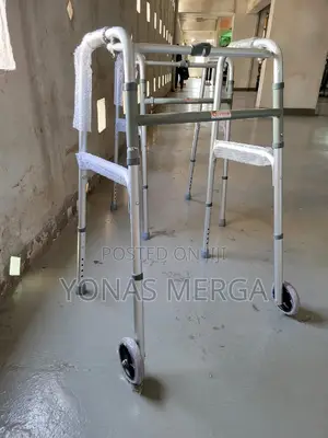 Photo - Comfortable Foam Hand Grips Walker₩፶walking Frame(ያለጎማ/በጎማ)